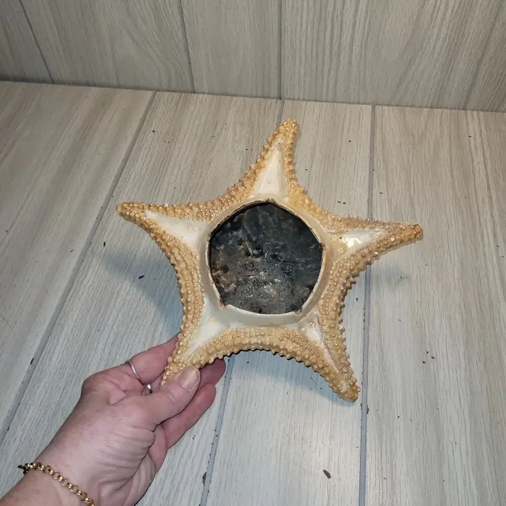 Vintage 70s Starfish Ashtray Beachy Catch All Dish Nautical Ocean Home Decor
